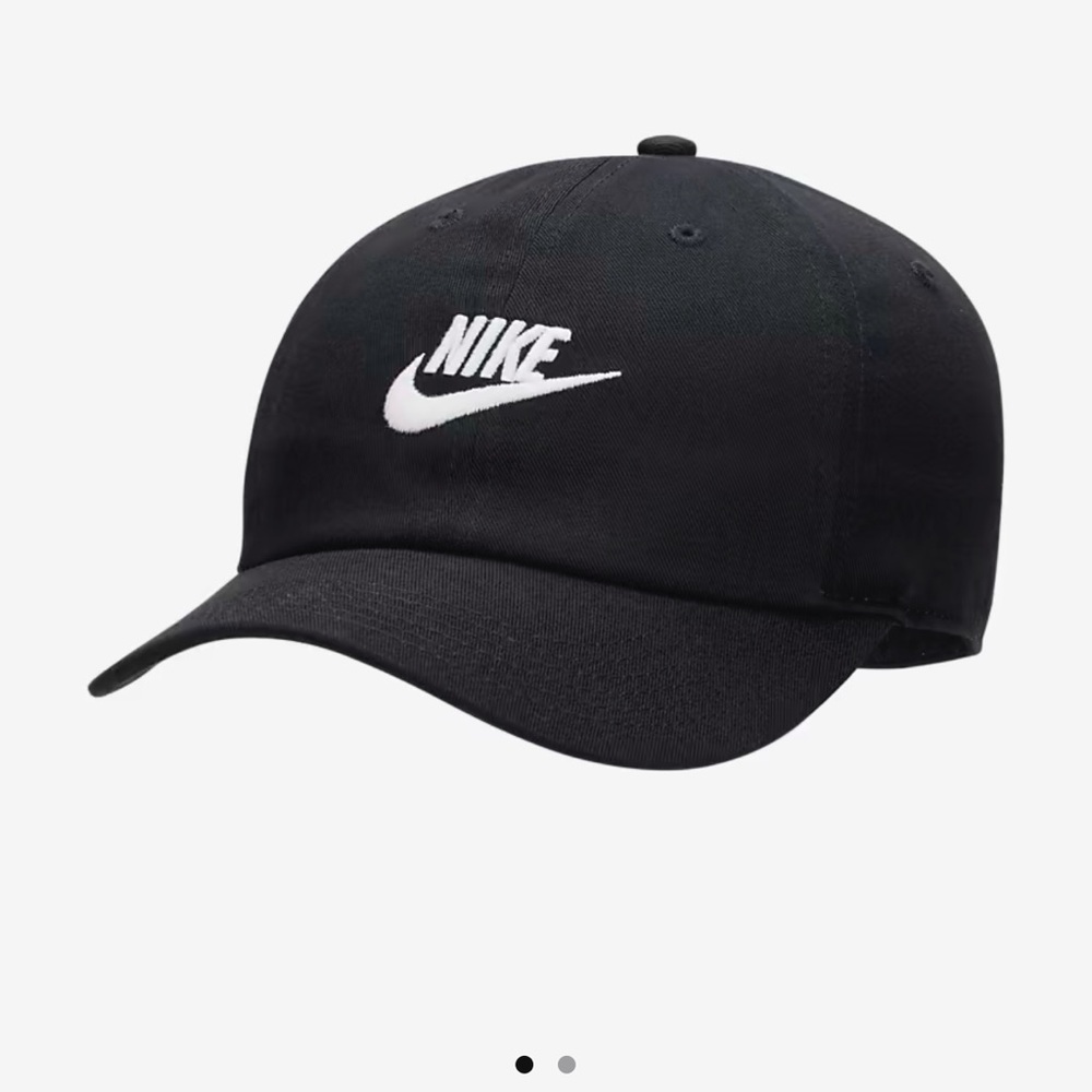 Nike Black Cap with White Logo